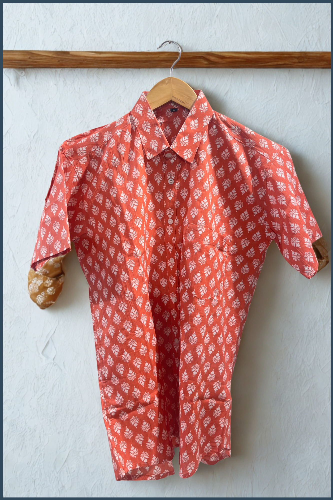 Block Print Cotton Shirt