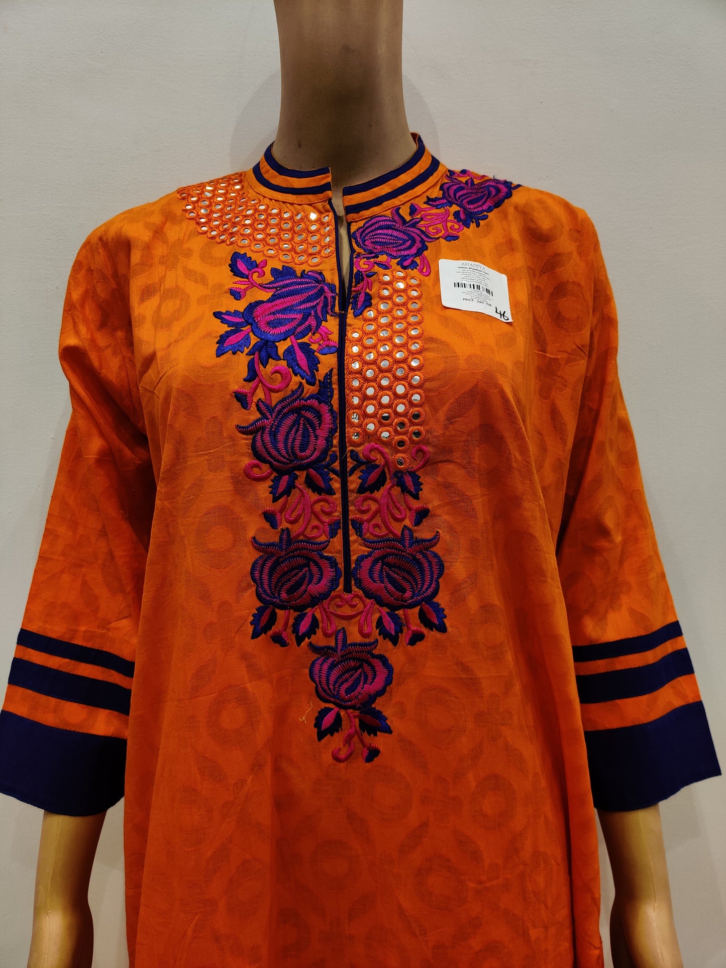 Oriental Poppy Kurti