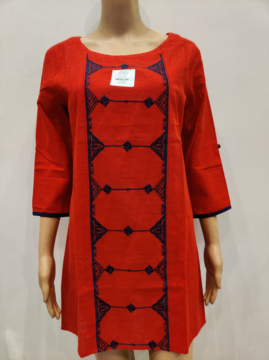 Anemone Red Kurta