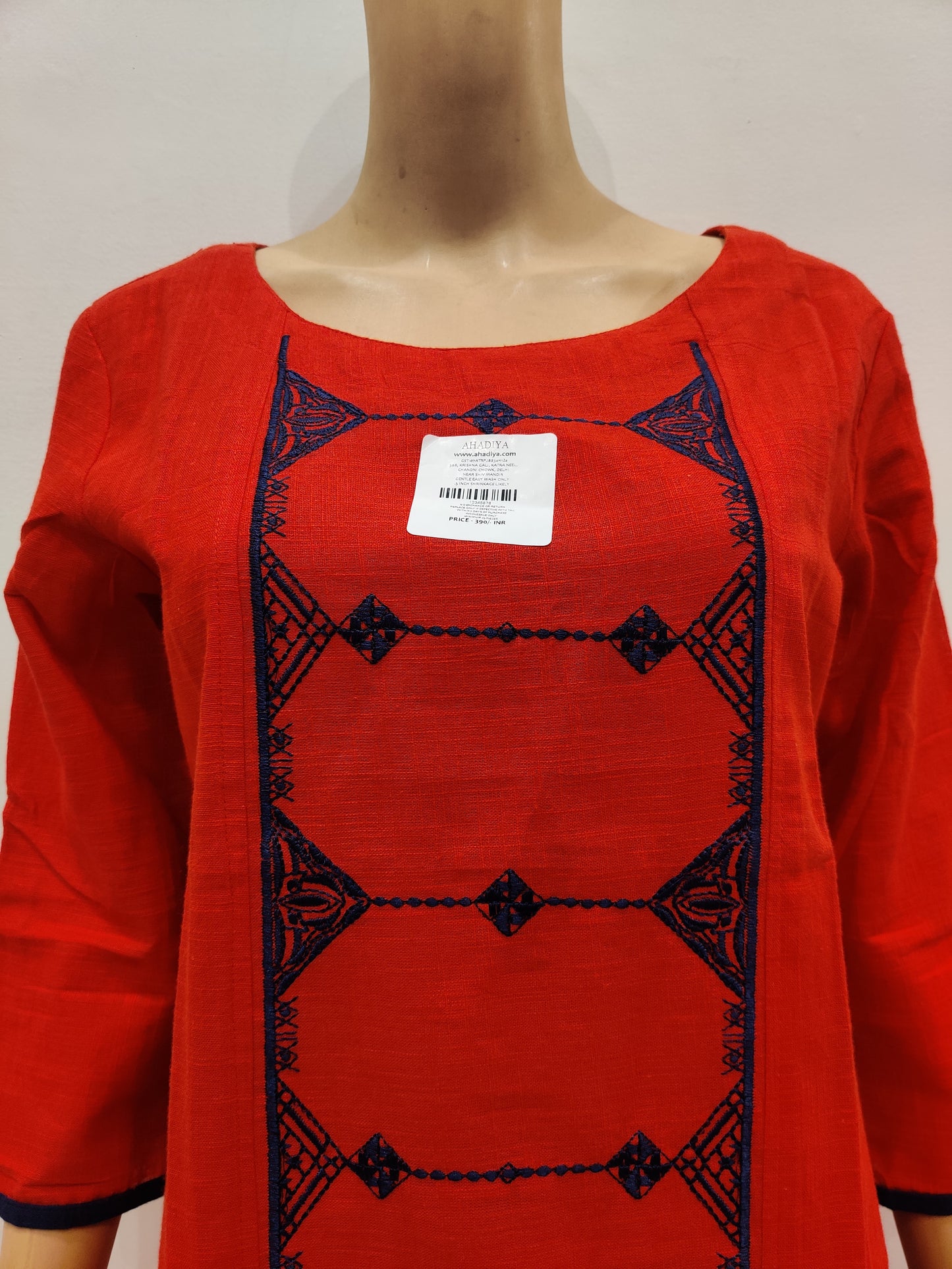 Anemone Red Kurta