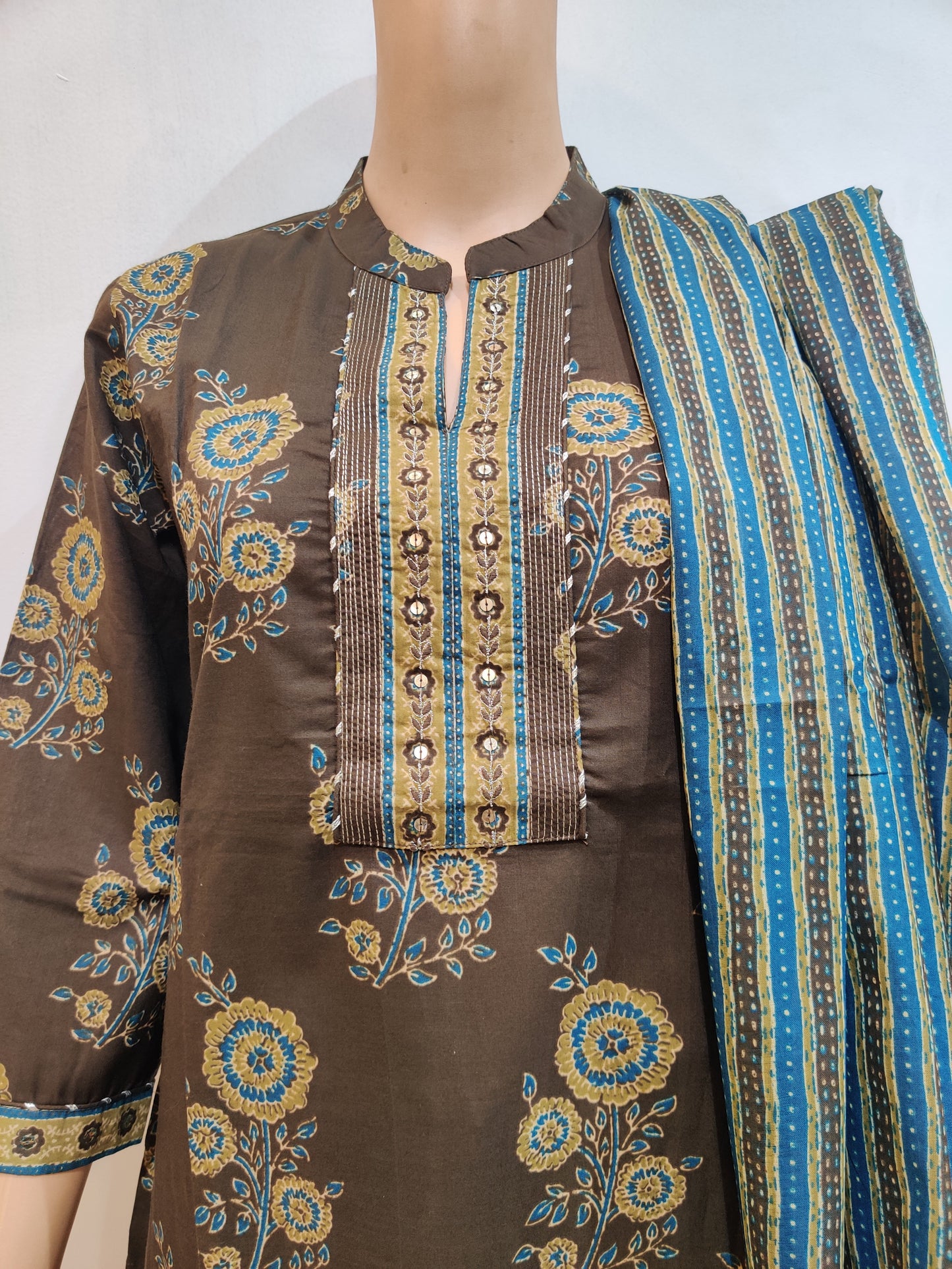 Nasturtium Kurta pant dupatta set