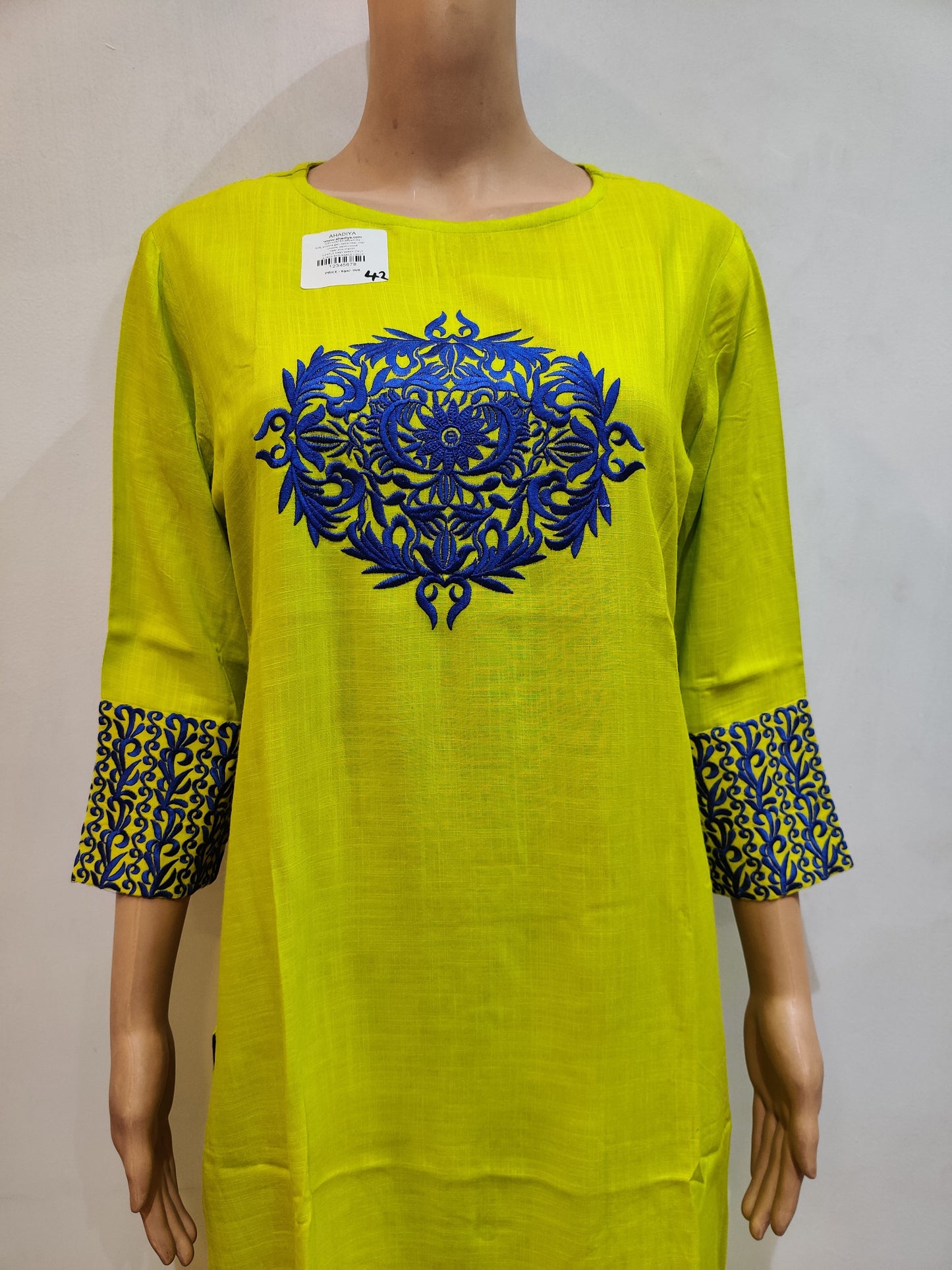 Peacock Flower Kurta
