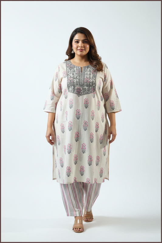 Plus size 2 piece set