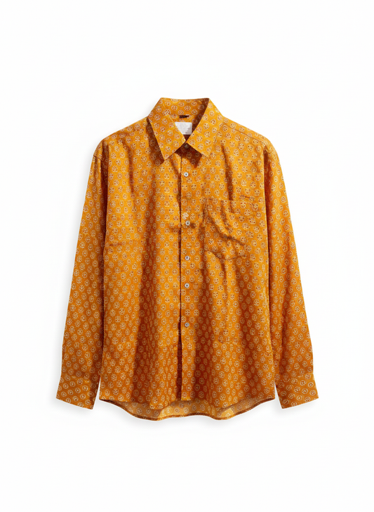 Block Print Cotton Shirt