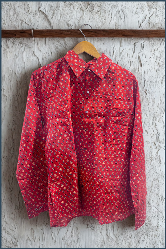 Block Print Cotton Shirt