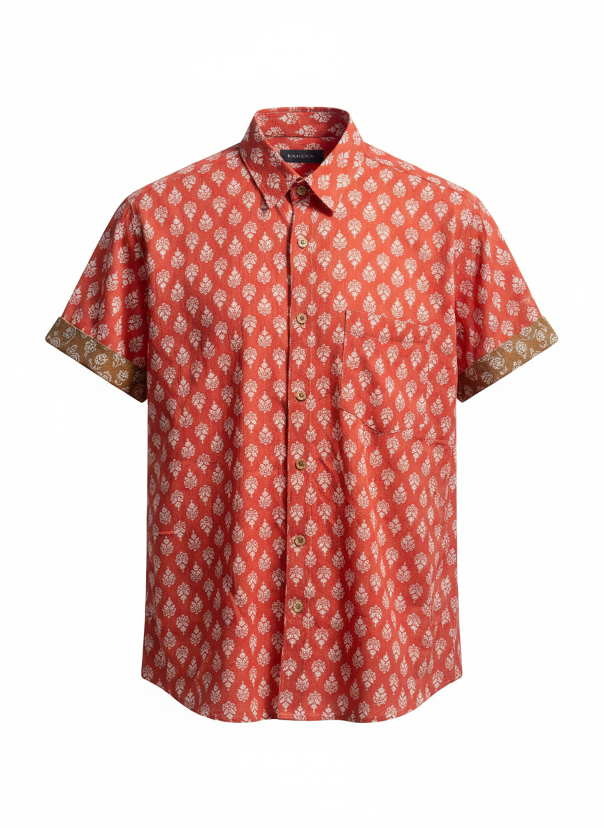 Block Print Cotton Shirt