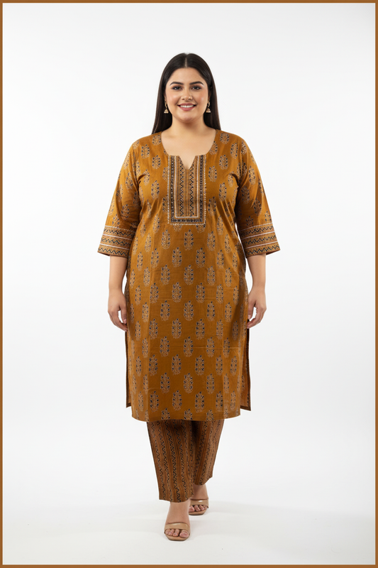 Plus size 2 piece set