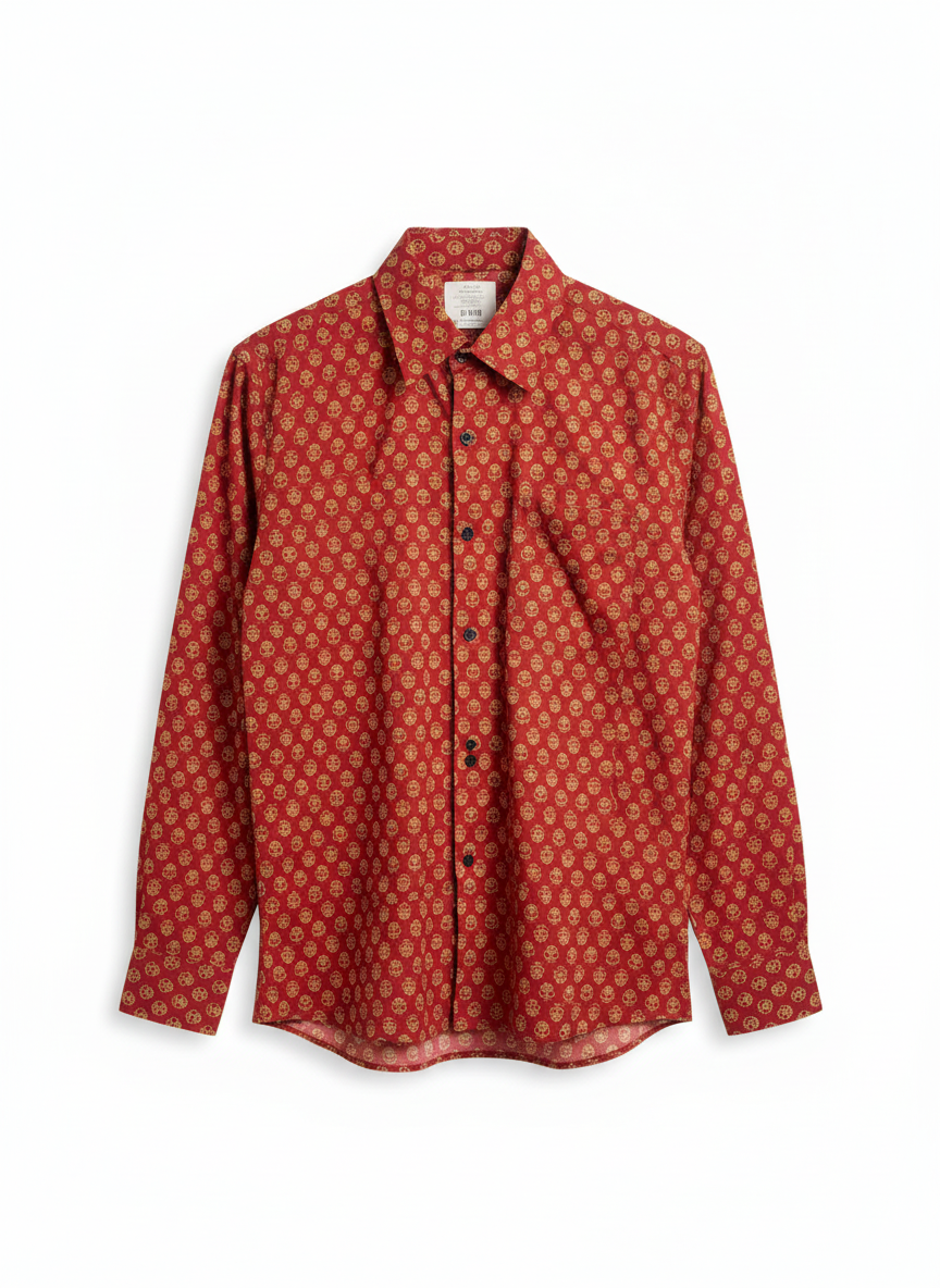 Block Print Cotton Shirt