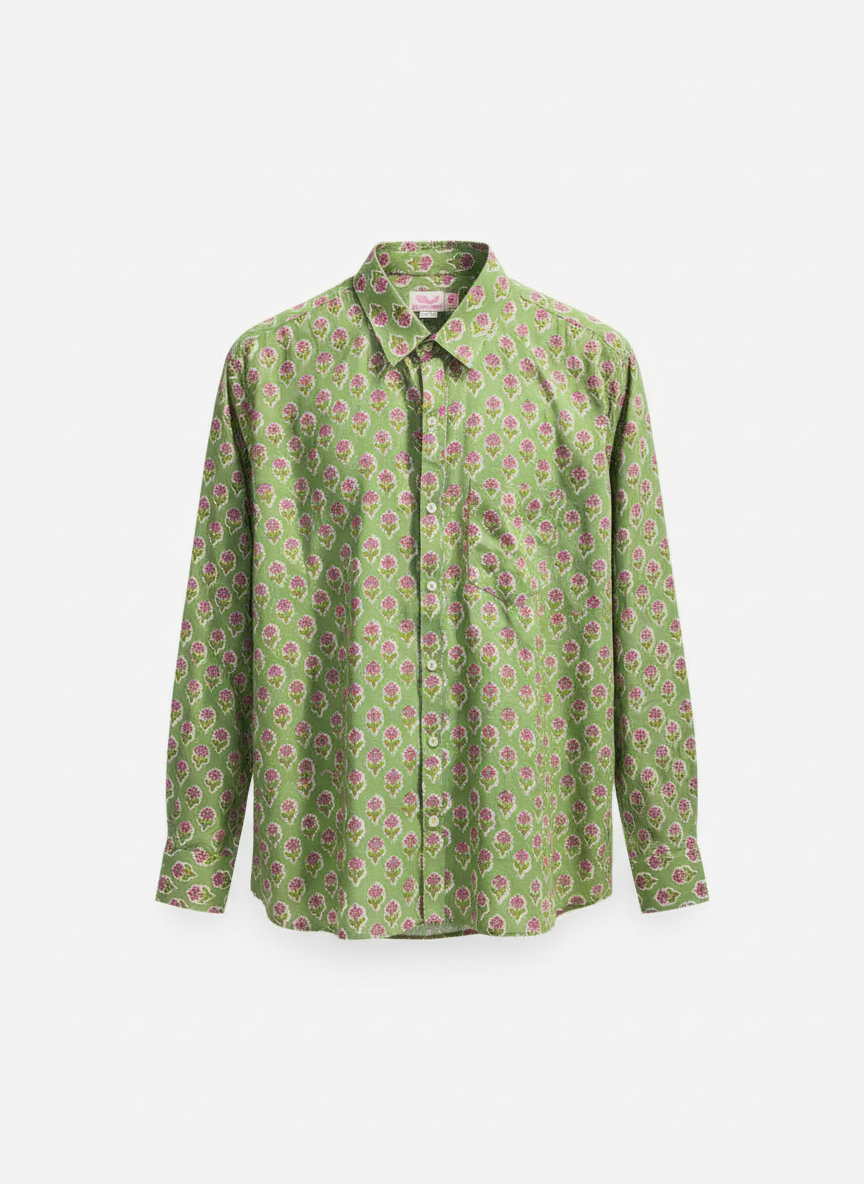 Block Print Cotton Shirt