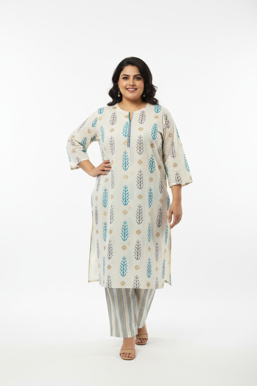 Plus size 2 piece set