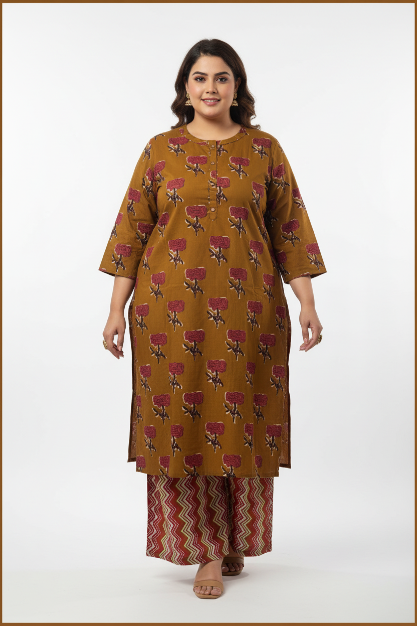 Plus size 2 piece set