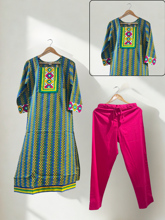 2 Piece - Set (Kurta + pant)