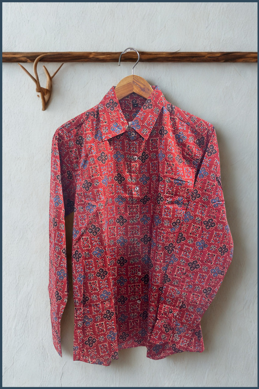 Block Print Cotton Shirt