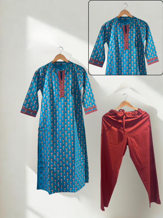 2 Piece - Set (Kurta + pant)