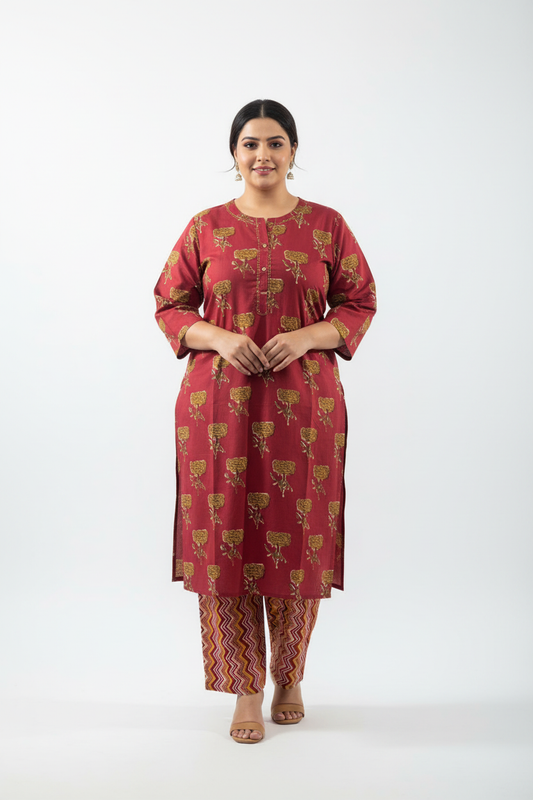 Plus size 2 piece set