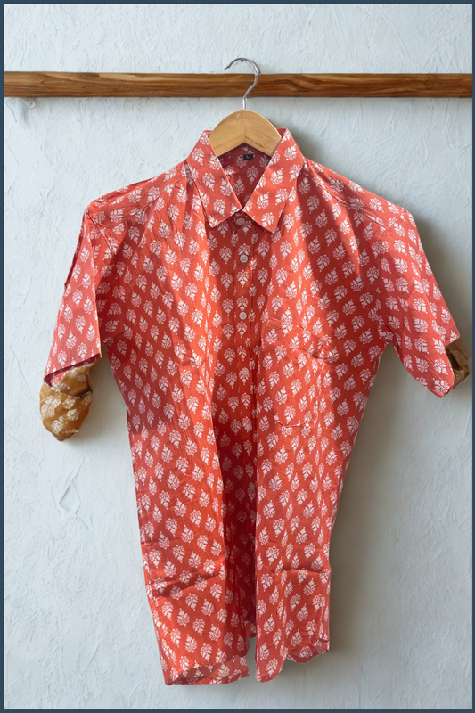 Block Print Cotton Shirt