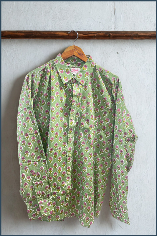Block Print Cotton Shirt