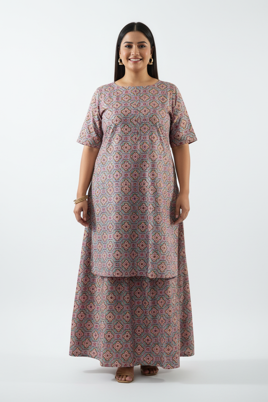 Plus size 2 piece set