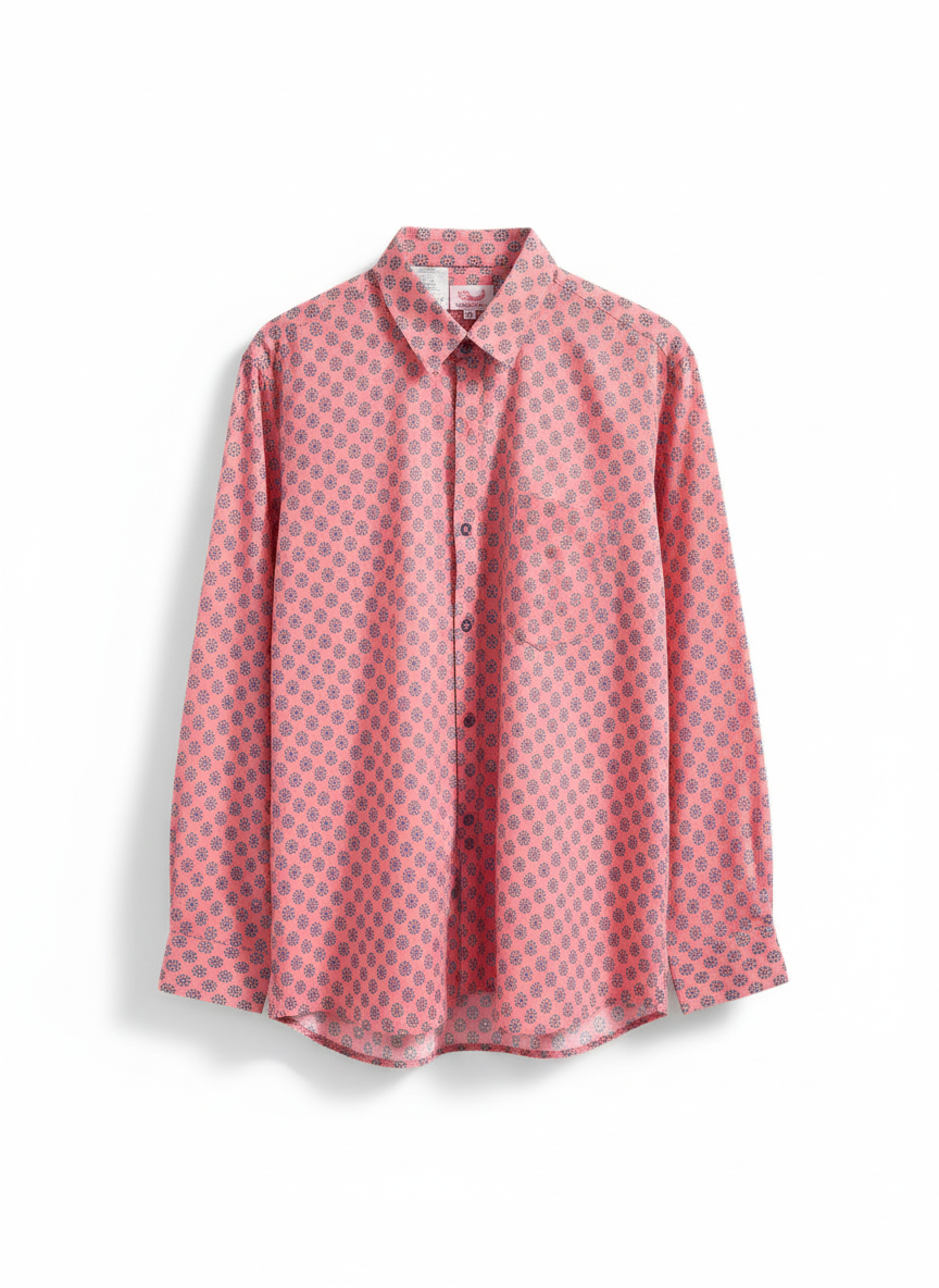 Block Print Cotton Shirt