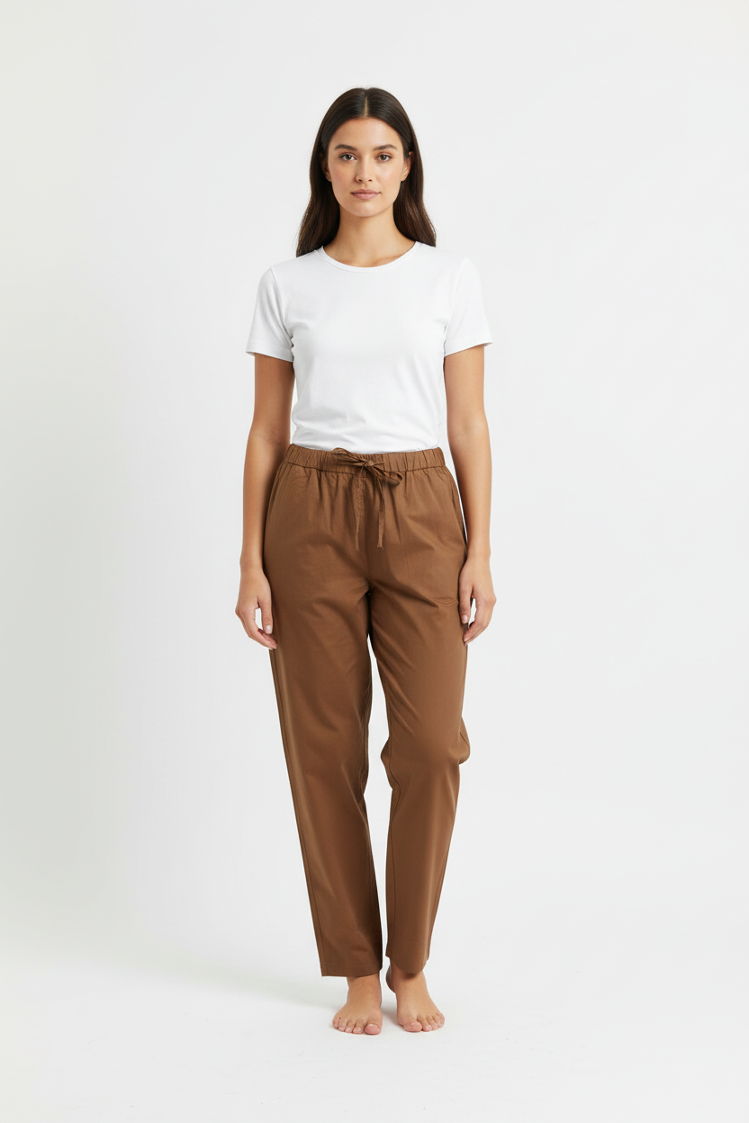 Warm Cocoa Brown Pant