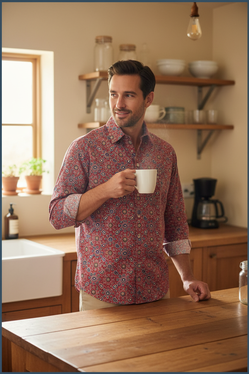 Block Print Cotton Shirt
