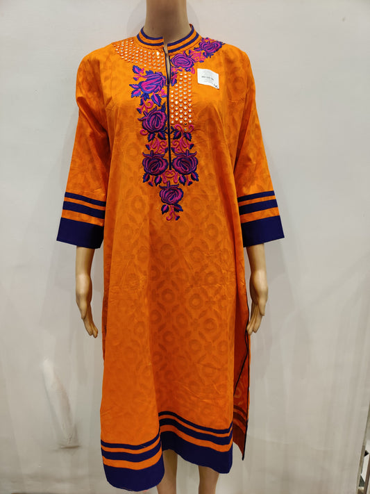 Oriental Poppy Kurti