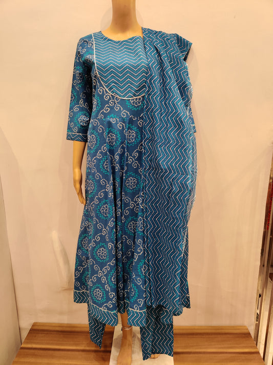 Dahlia Kurta pant dupatta set