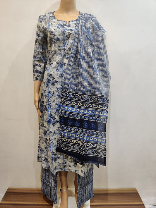 Larkspur Kurta pant dupatta set