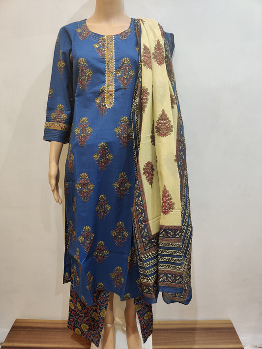 Snapdragon Kurta pant dupatta set
