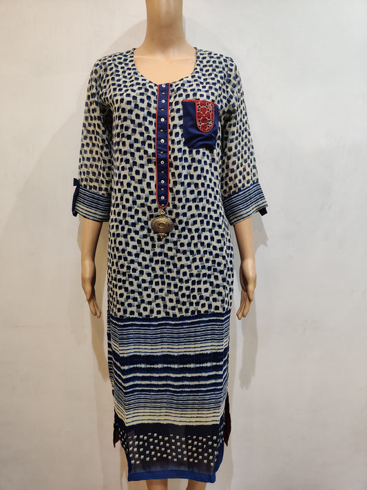 Iceland Poppy Kurti