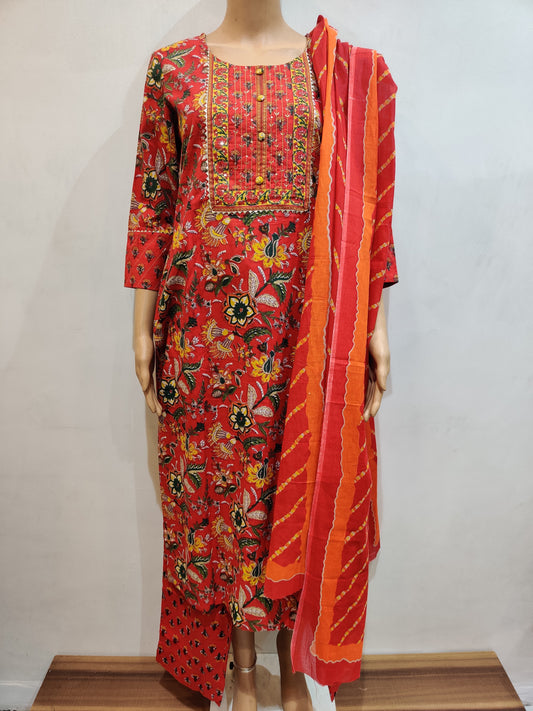 Morning Glory Kurta pant dupatta set