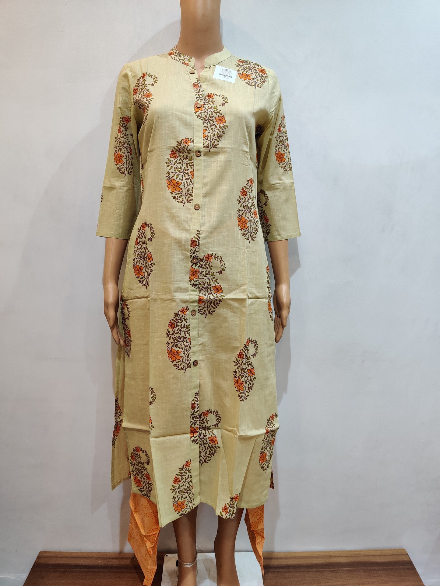 Silver Lace Vine Kurti