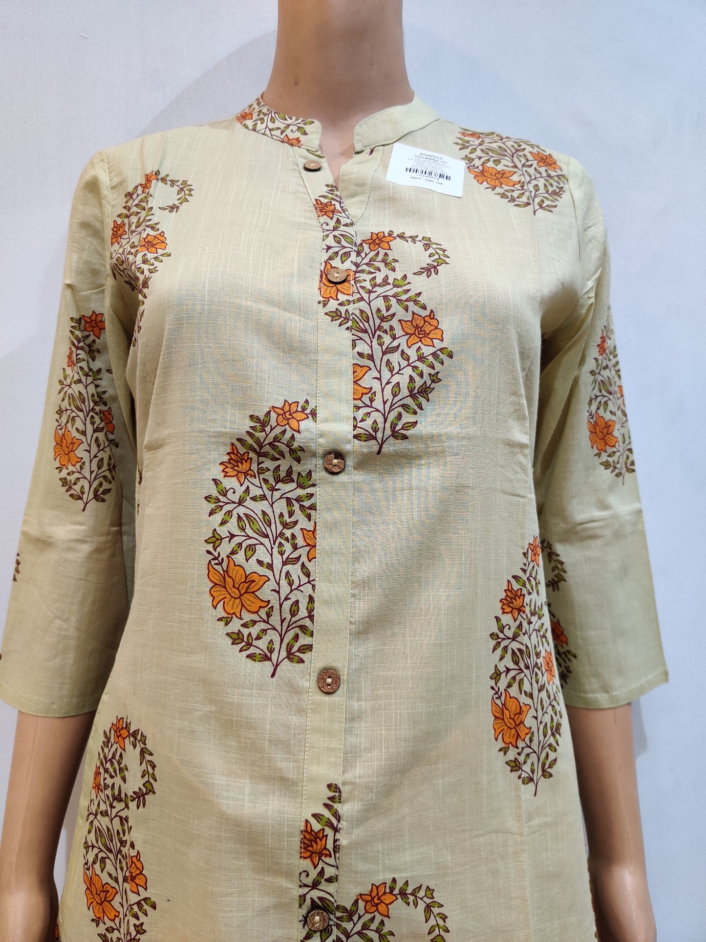 Silver Lace Vine Kurti