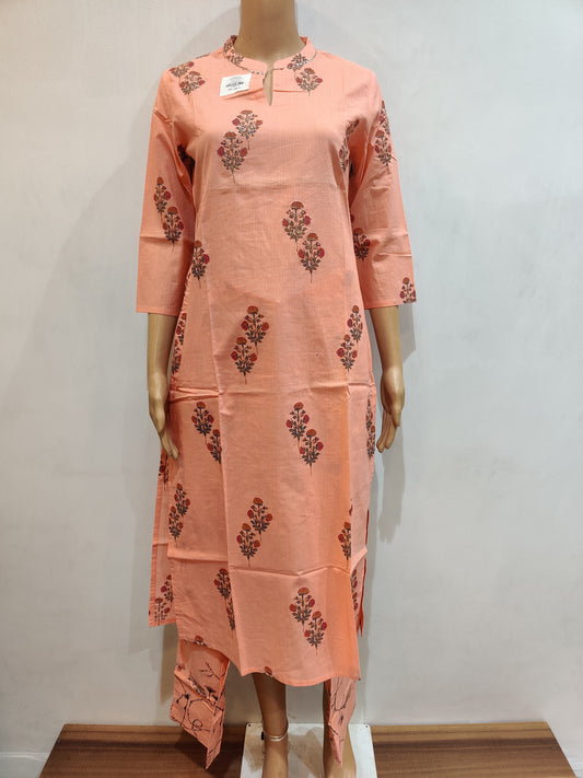 Cherry Blossom Kurta Pant Set