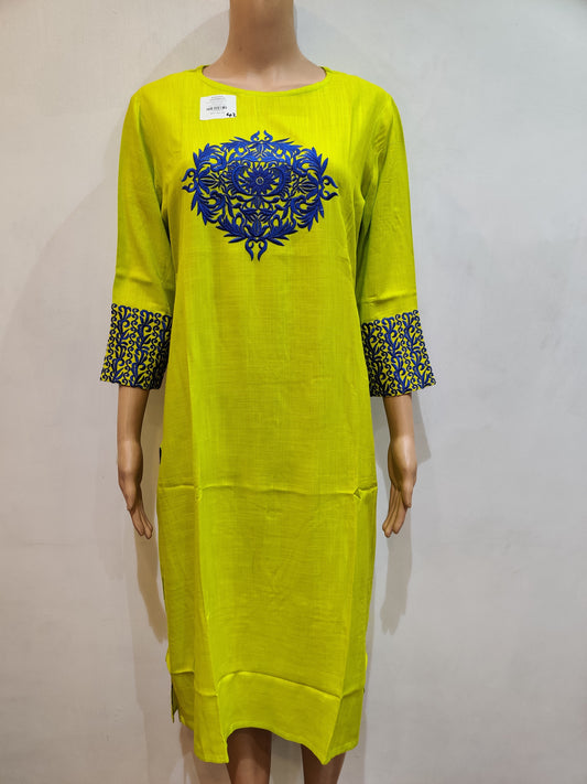 Peacock Flower Kurta